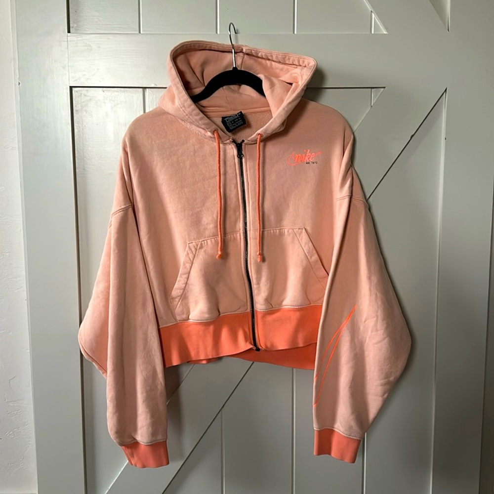Nike Loose fit Cropped full zipped hoodie